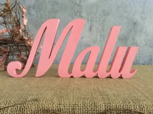 Letras Decorativas - nome em MDF Linha Cursiva