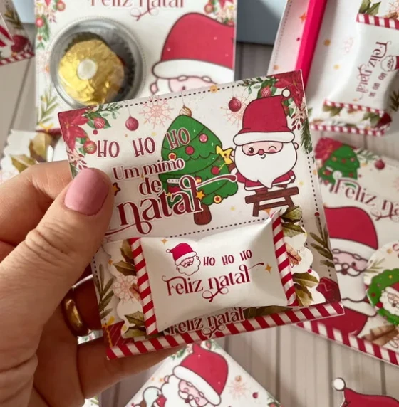 Card com Bala Natal
