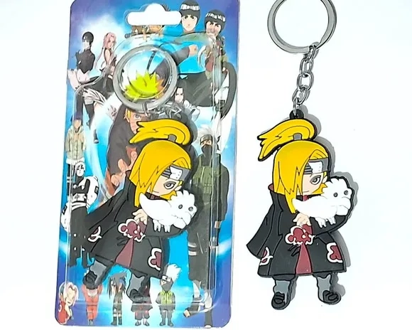 Chaveiro do Deidara Otaku Anime Frente e Verso 1 Peça