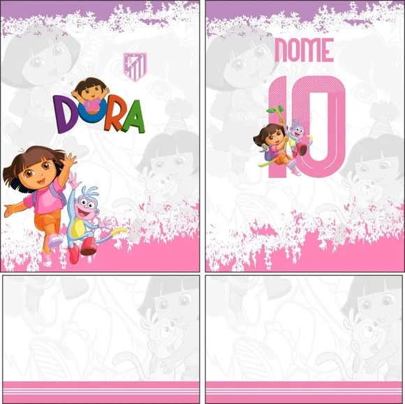 Arte Vetor Camisa Interclasse Dora Aventureira Mod-726