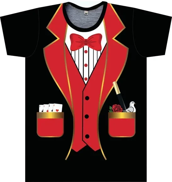 Camiseta infantil Mágico Cartola Fantasia Carnaval Circo