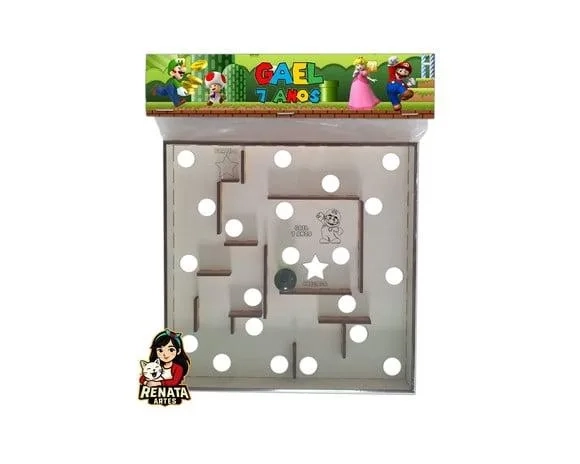 Labirinto Personalizado Lembrancinha Super Mario