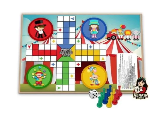 Jogo de Ludo Personalizado Circo