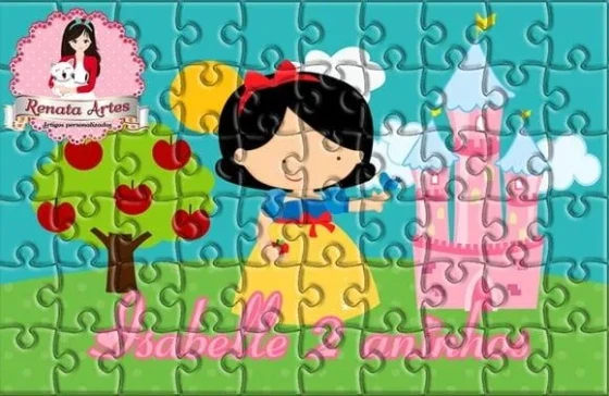 Quebra Cabeça Personalizado Branca de Neve