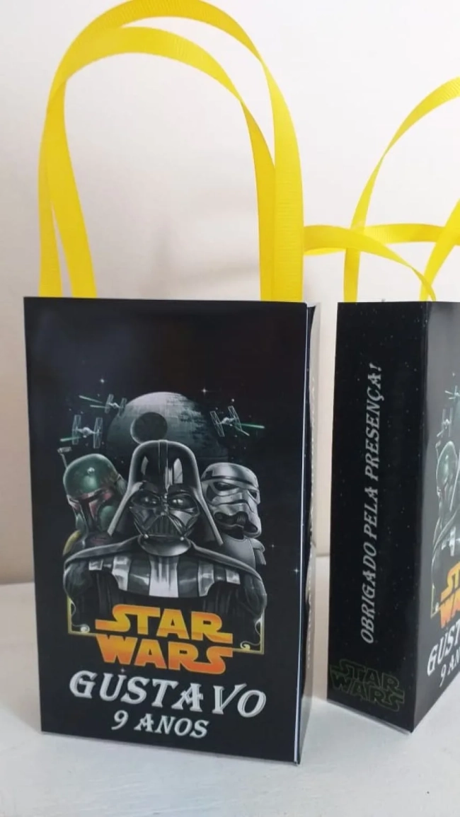 Sacolinhas Personalizadas Star Wars para Lembrancinhas