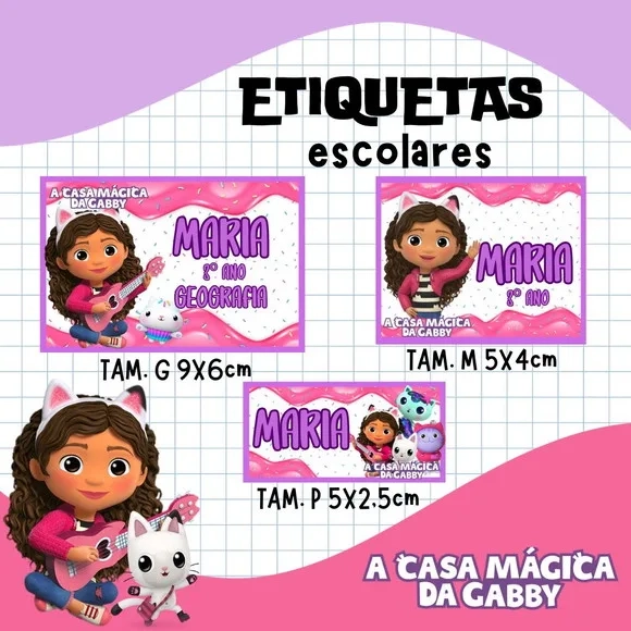 60 Etiquetas Escolares
