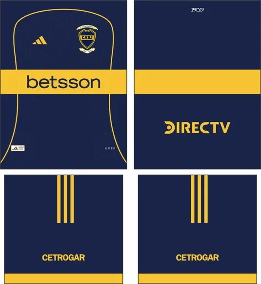 Arte Vetor Camisa Boca Juniors Local 2026