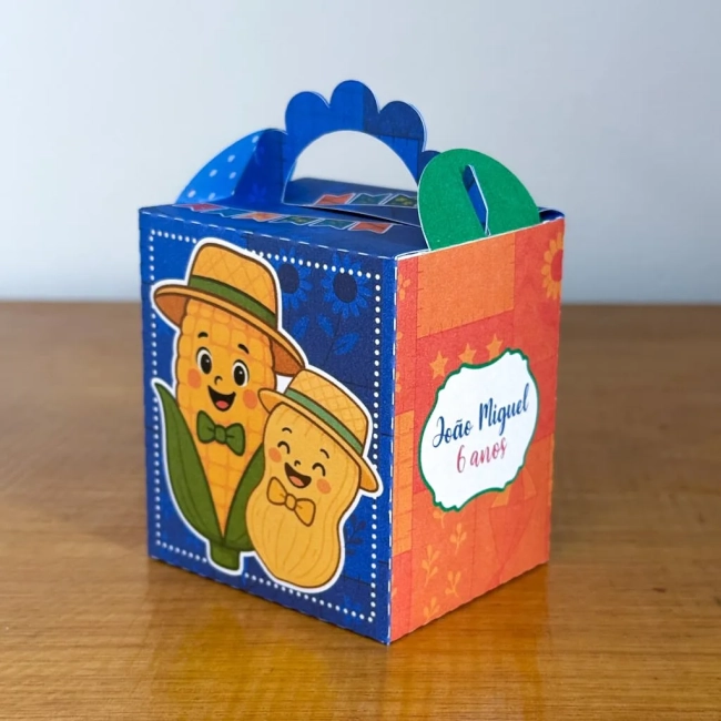PEGUE E MONTE - Kit Festa FESTA JUNINA LARANJA - Decoração de Festa | Lembrancinhas | Aniversário | Personalizados