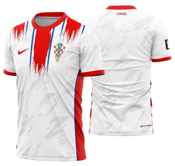Arte Vetor Camisa Croacia Concept 2026