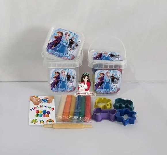 Kit Massinha no Baldinho Personalizado Frozen 2