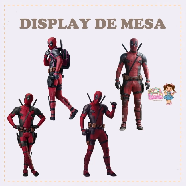Kit Festa Só Um Bolinho DEADPOOL - Decoração de Festa