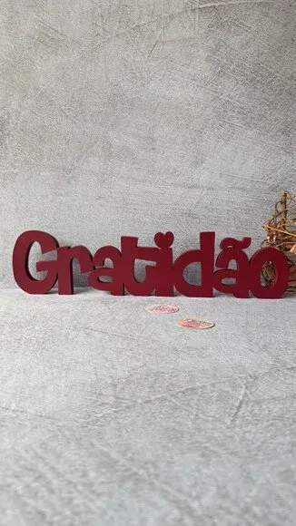 Palavras em MDF - GRATIDÃO