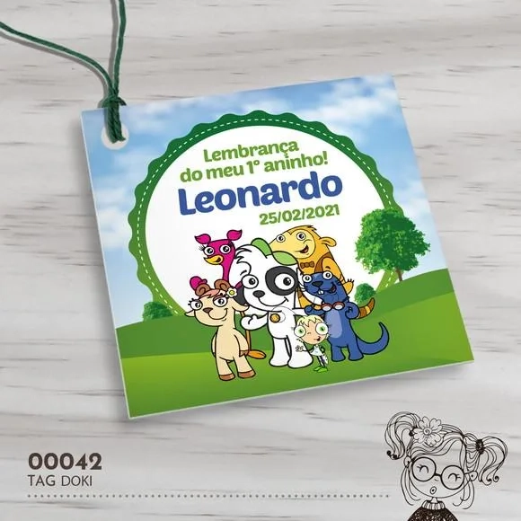 Tag Quadrada Doki - 00042