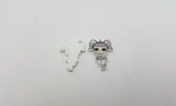 Pingente Lol Unicorn em Acrílico Uv de 2cm