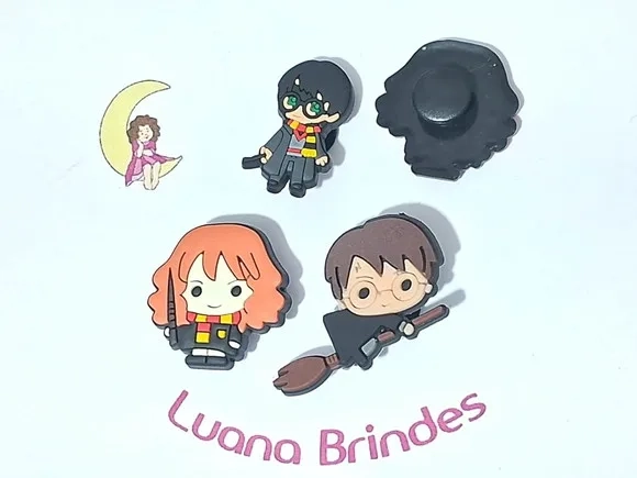 Pins de Crocs Harry Potter Emborrachado Pacote com 6 Unidade