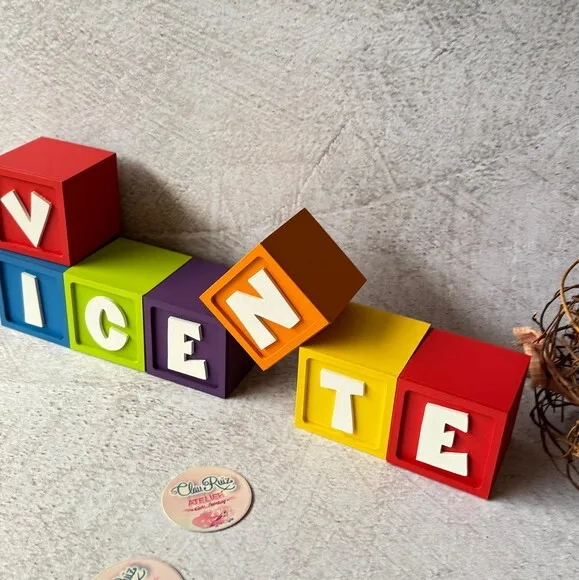 Cubos Decorativos Pocoyo Personalizados para Festa Infantil e Quarto do Bebê