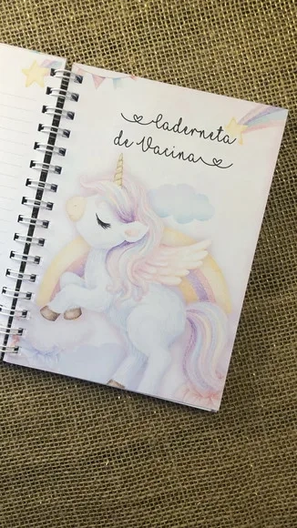Caderneta de Saúde / Vacinação Personalizada - Unicornio