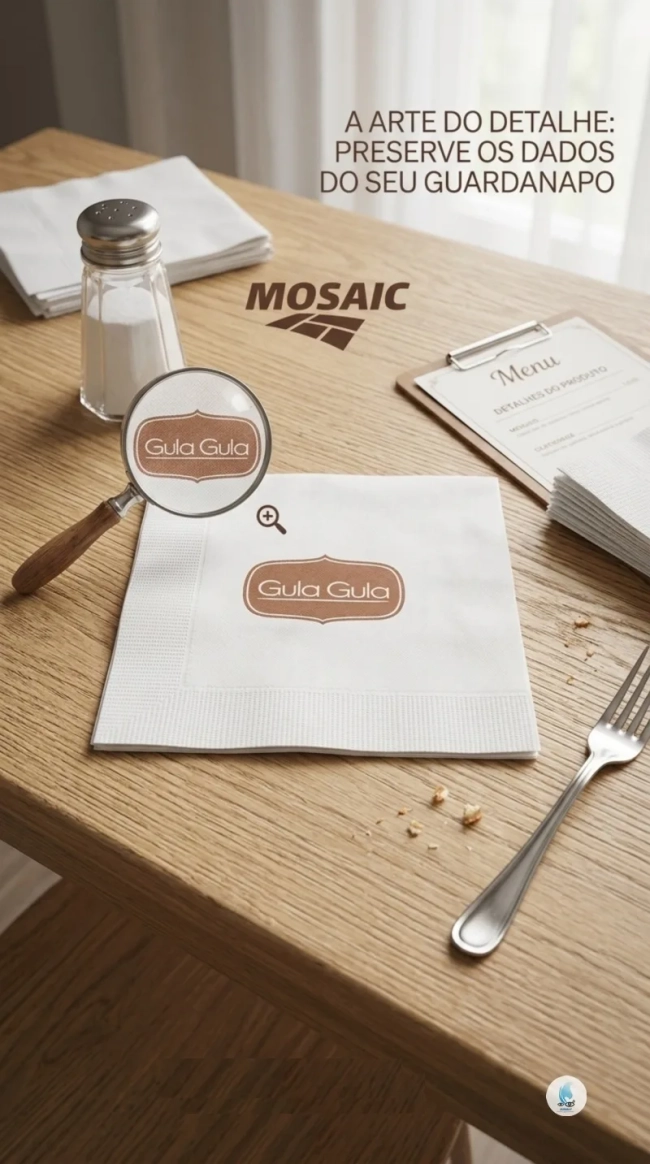 Guardanapo de Papel Coquetel Personalizado com sua Arte