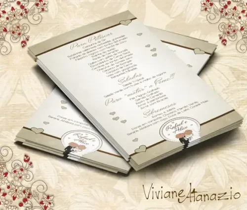 Cardápio Casamento - 00277