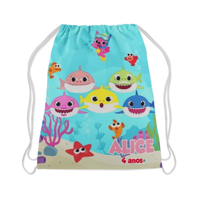 Mochilinha Personalizada Baby Shark