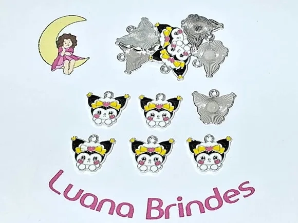 Pingente Turma da Hello Kitty Metal Pacote com 6 Unidades
