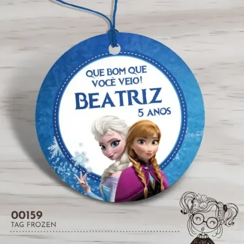Tag Redonda Frozen - 00159