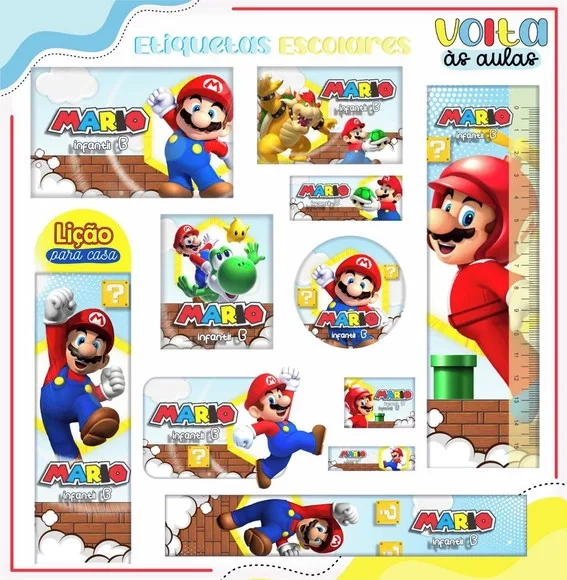 60 Etiquetas Escolares