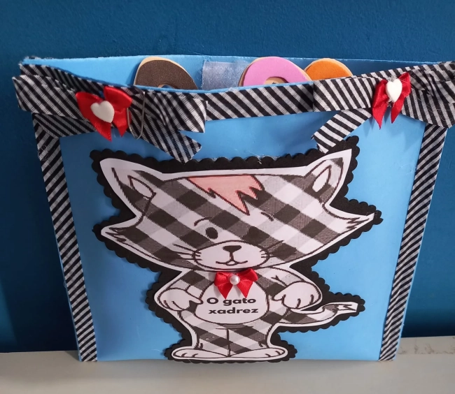 Sacola O gato xadrez