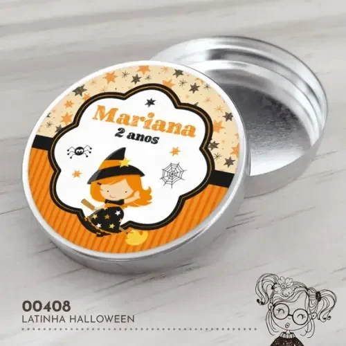 Latinha Adesivada Halloween - 00408