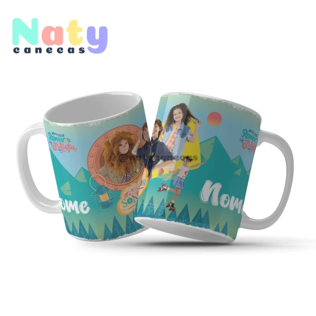 Caneca Personalizada A infância de Romeu e Julieta Personalizada com Nome