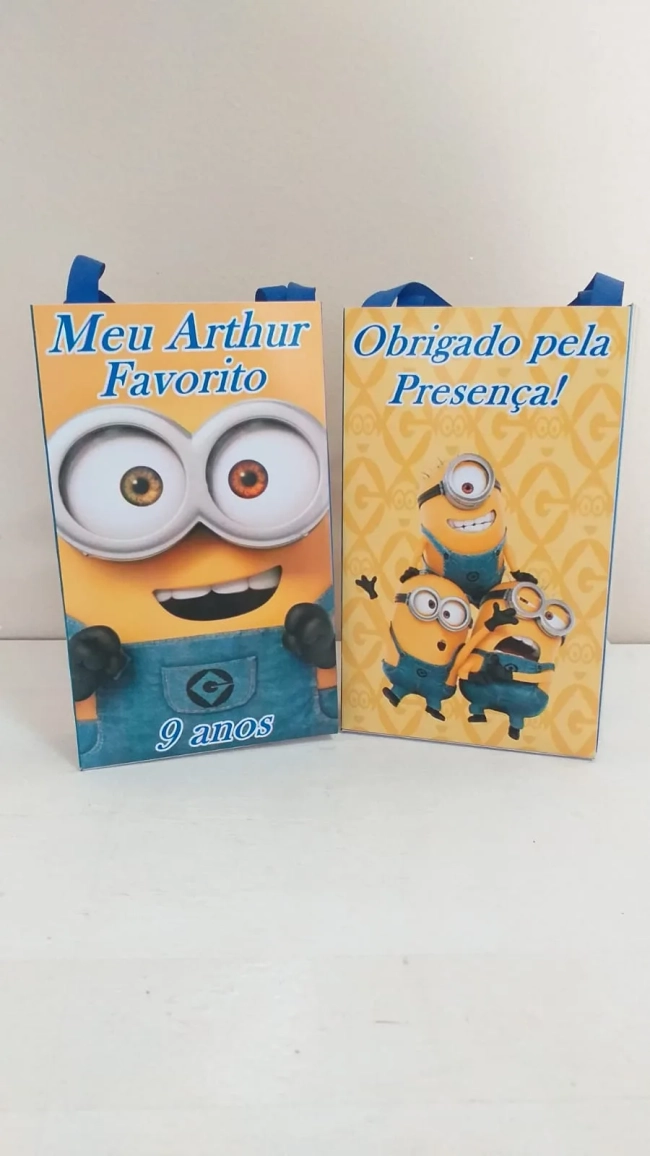 Sacolinhas Personalizadas Minions para Lembrancinhas