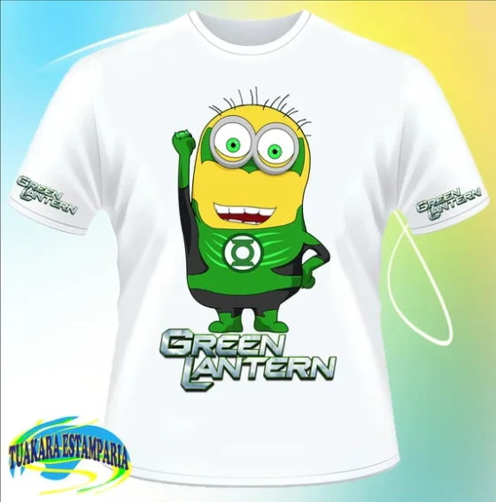 Camiseta Minions Lanterna Verde
