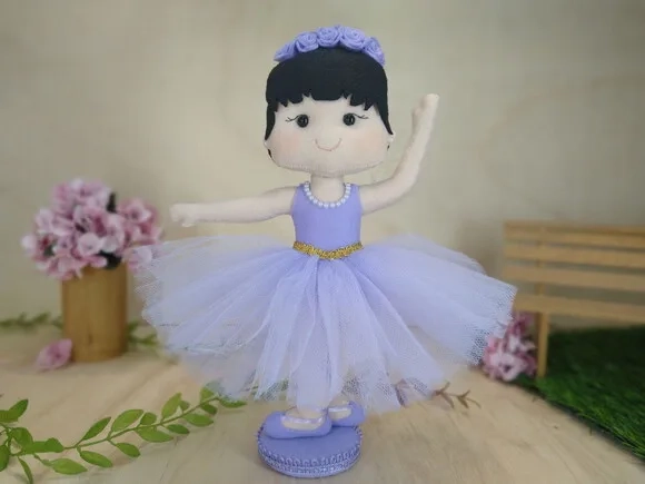 Kit Bailarina em Feltro * Chamar Chat