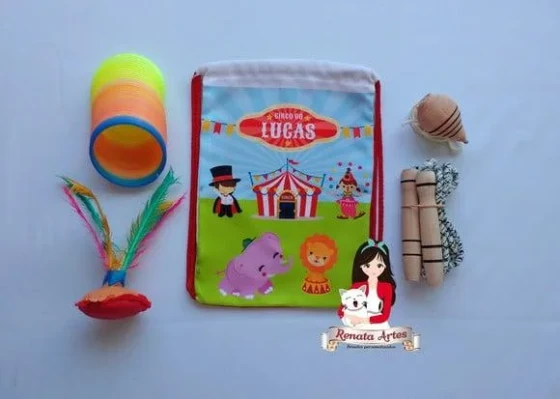Mochila Boa Infância Tema Circo