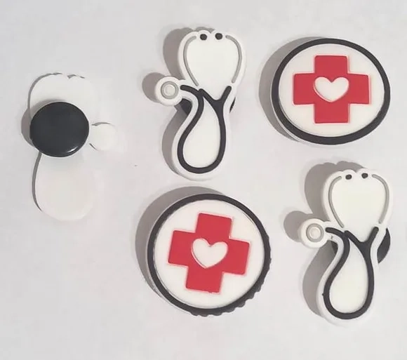 Pins para Crocs Enfermagem Variados - 6 Unidades