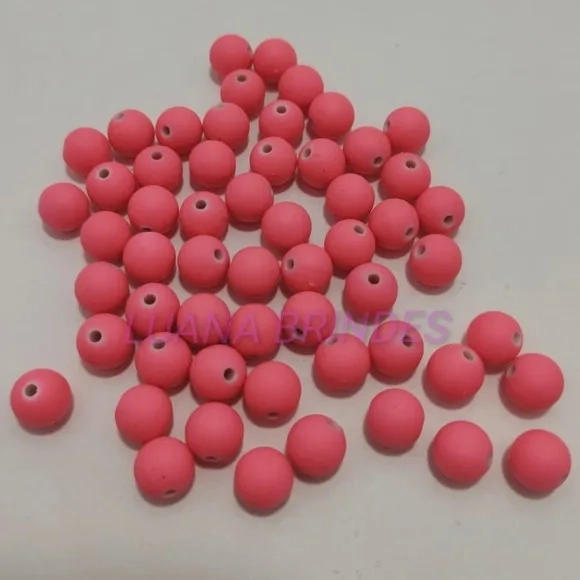 Bolinha Emborrachada Rosa Chiclete 10mm 100 Unidades