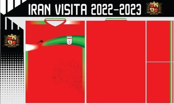 Vetores Camisa Iran Visita 2022-2023