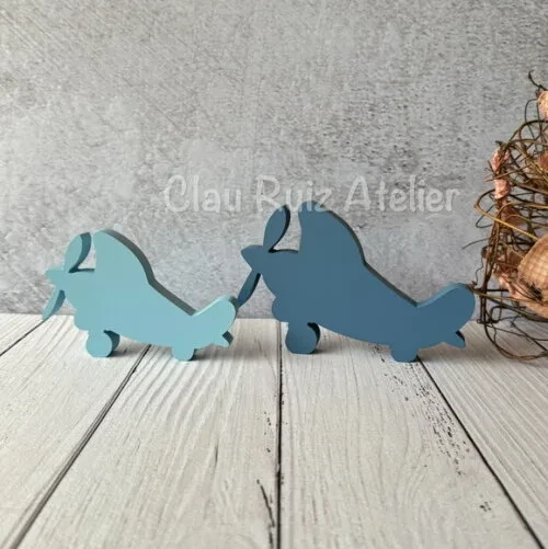 Aviãozinho de mdf Dupla- Decoração Bebê