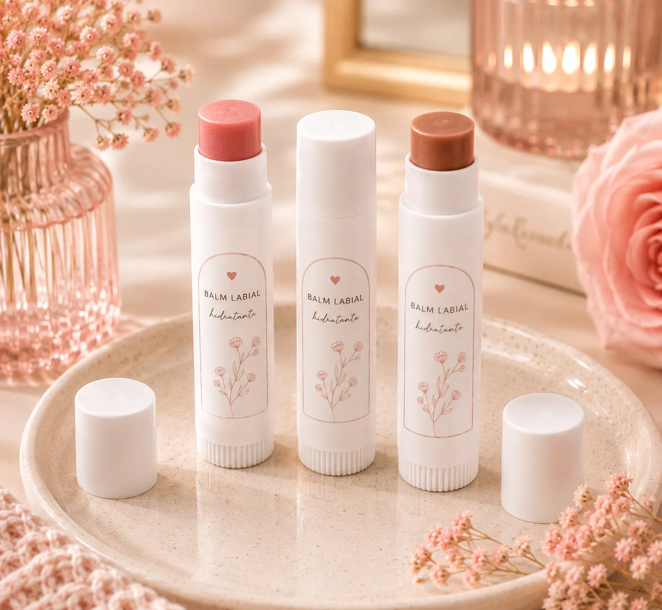 Lip Balm Hidratante Personalizado – Lembrancinha de Luxo para Aniversários, Empresas e Eventos