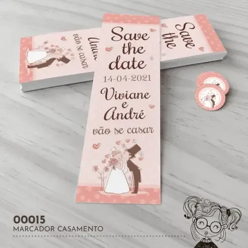 Marcador de Livro Save The Date - 00015