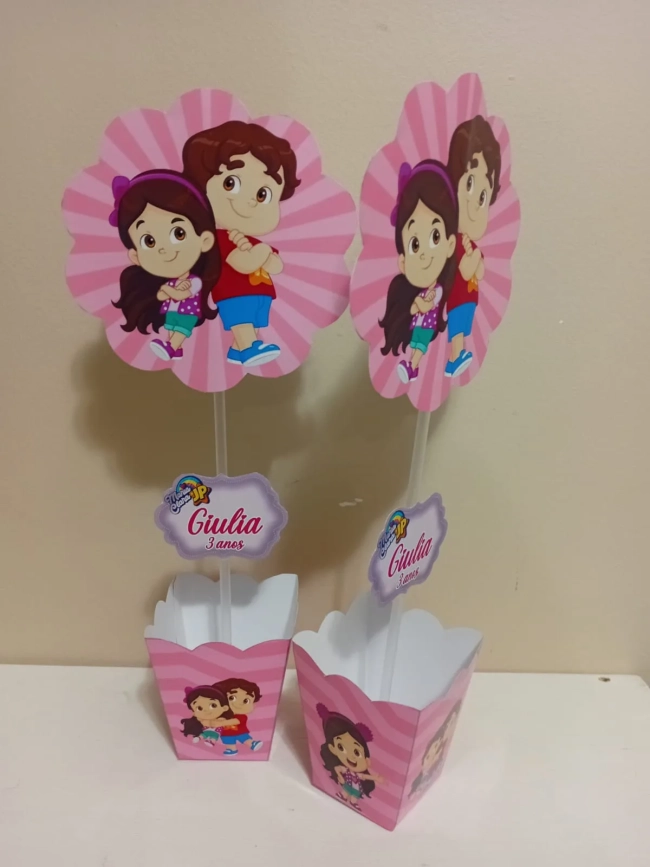 Centro de Mesa Personalizados Maria Clara e Jp