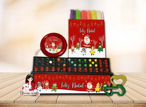 Kit Brincadeira Personalizado de Natal Novo