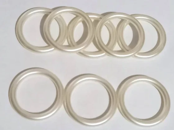 Portas Guardanapos Argola Lisa Champanhe 3cm- 20 Unidades