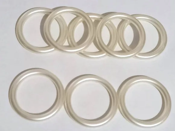 Portas Guardanapos Argola Lisa Champanhe 3cm- 20 Unidades