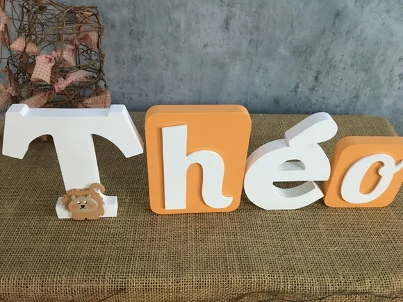 Letras de mdf -nomes Blocos Leão