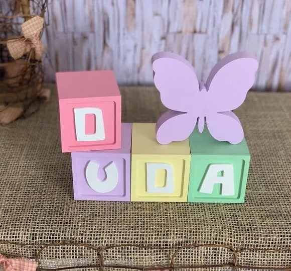 Candy Colors - Cubos 6x6cm Ts +borboleta