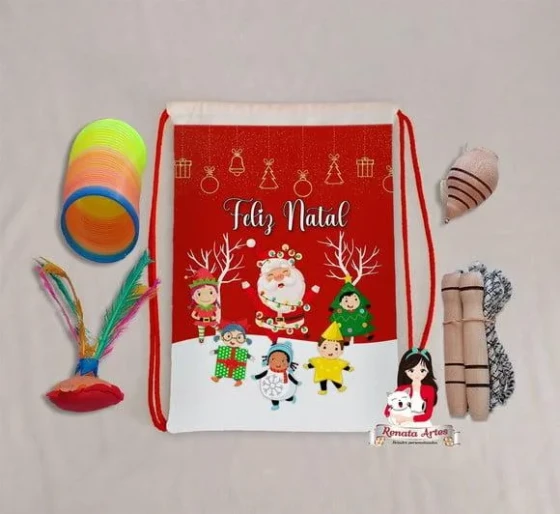 Mochila Boa Infância Tema Natal Novo