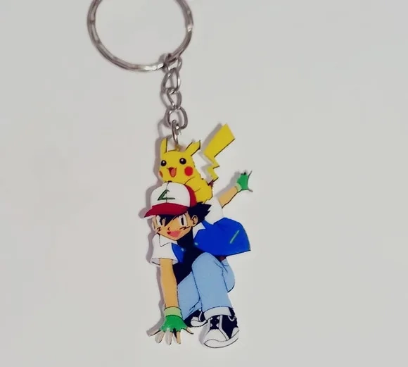 Chaveiros Pokémon Variados Acrílico Uv- Pct C/35 Unid