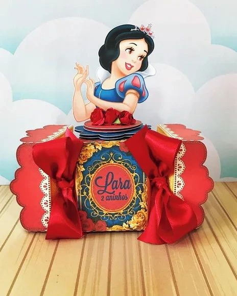 Kit 60 Lembrancinhas Branca de Neve