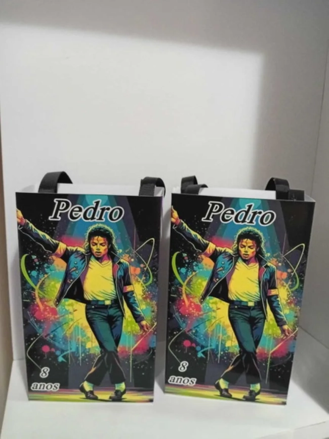 Sacolinhas Personalizadas Michael Jackson para Lembrancinhas